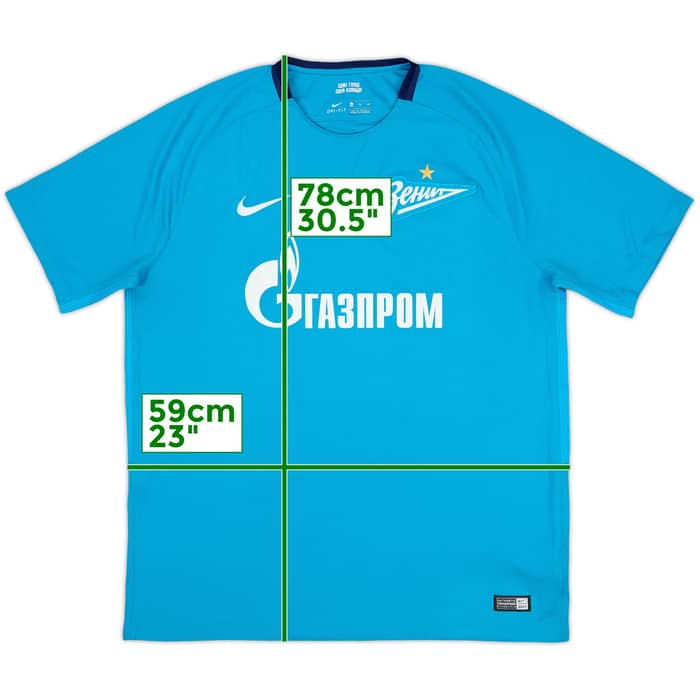 2017-18 Zenit St. Petersburg Home Shirt - 8/10 - (XL)