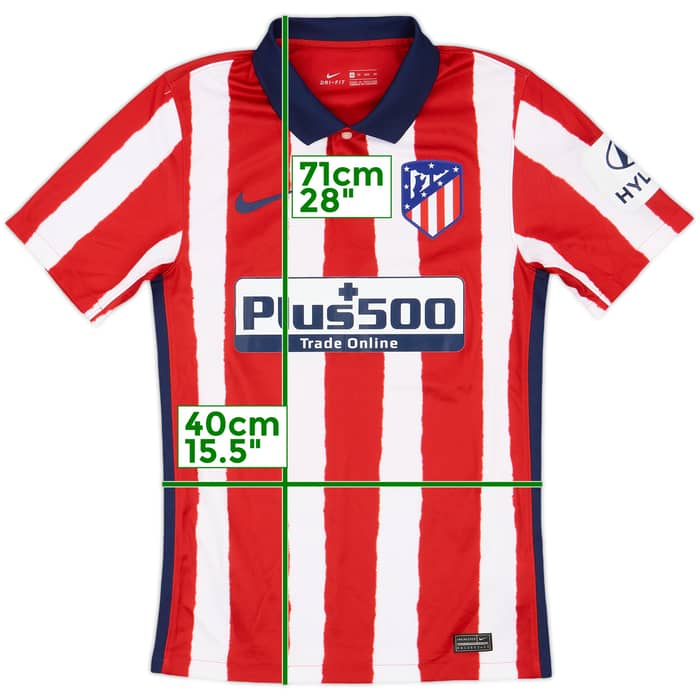 2020-21 Atletico Madrid Home Shirt - 9/10 - (XS)