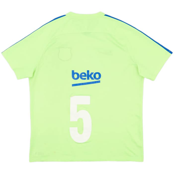 2017-18 Barcelona Nike Training Shirt #5 - 7/10 - (XL)
