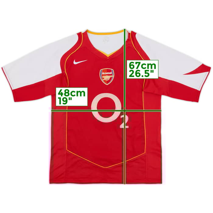 2004-05 Arsenal Home Shirt - 6/10 - (XL.Boys)
