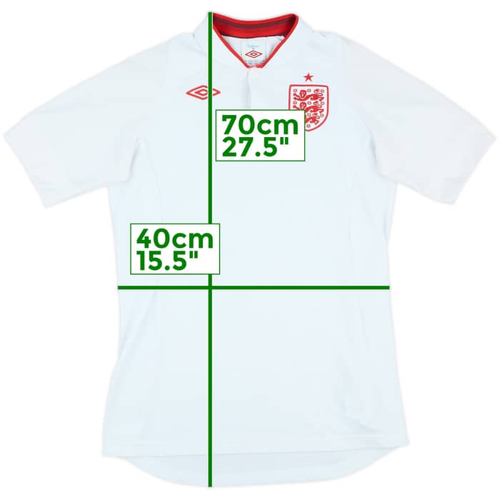 2012-13 England Home Shirt - 7/10 - (XL.Boys)