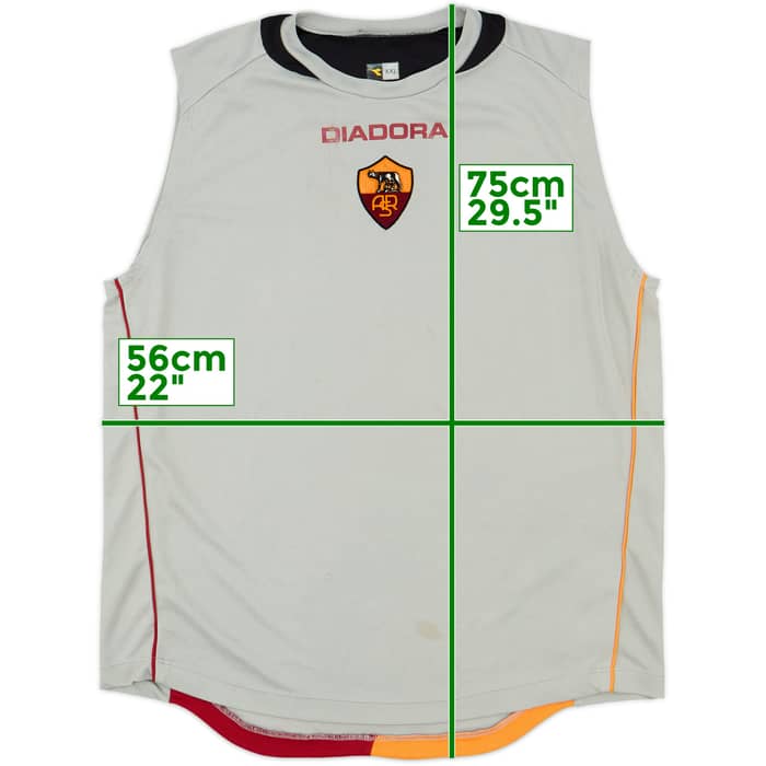 2006-07 Roma Diadora Training Vest - 6/10 - (XXL)