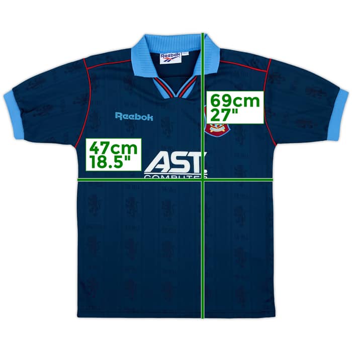 1995-97 Aston Villa Away Shirt - 9/10 - (L.Boys)