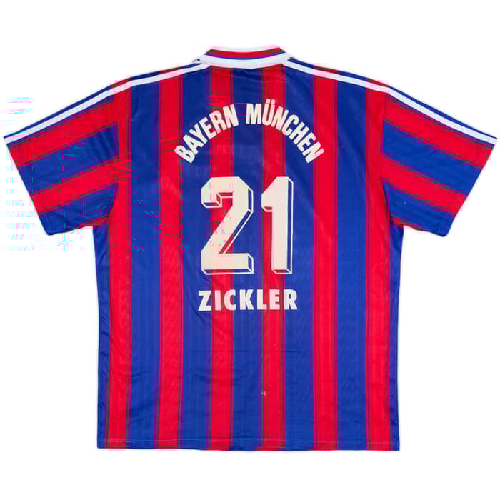 1995-97 Bayern Munich Home Shirt Zickler #21 - 5/10 - (XL)