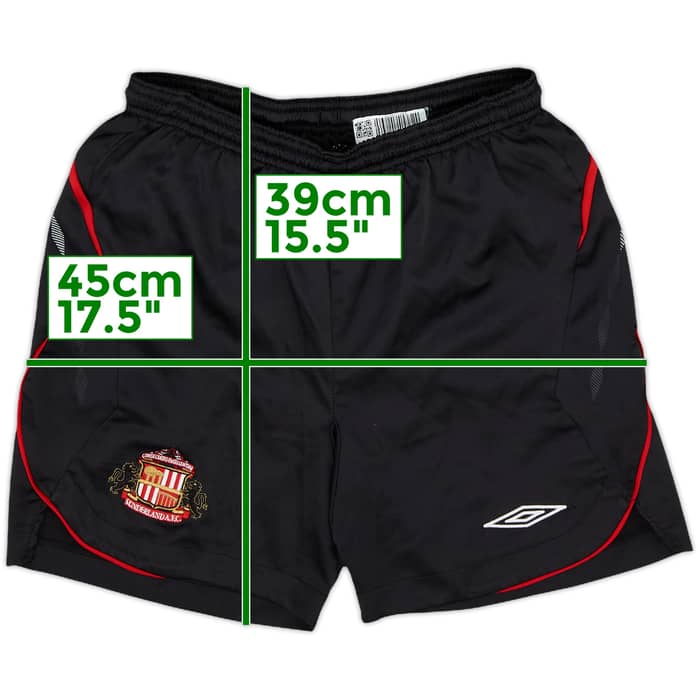 2008-09 Sunderland Home Shorts - 8/10 - (L.Boys)