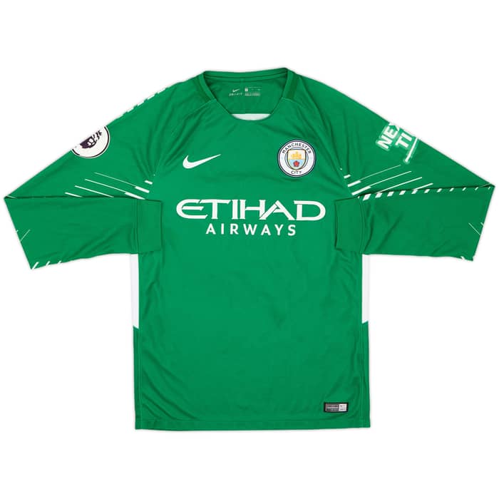 2017-18 Manchester City GK Full Kit Ederson #31 - 9/10 - (S)