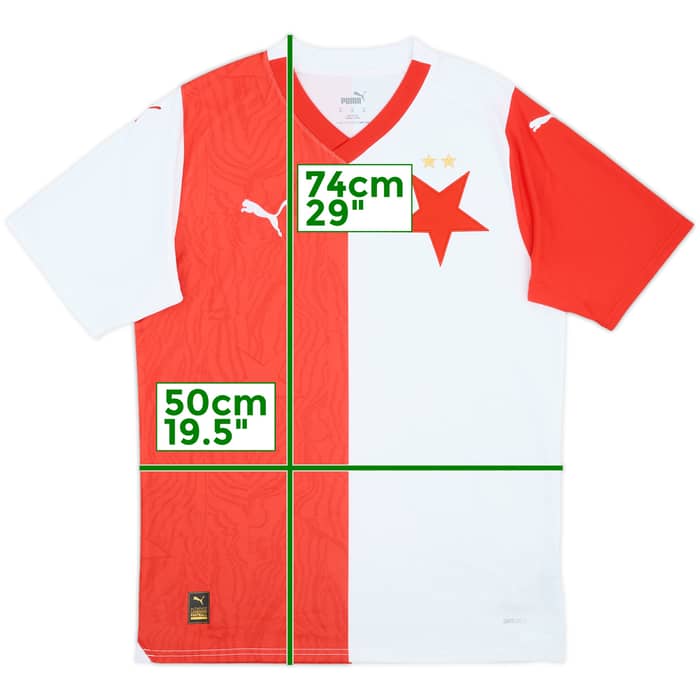 2023-24 Slavia Prague Home Shirt - 8/10 - (M)