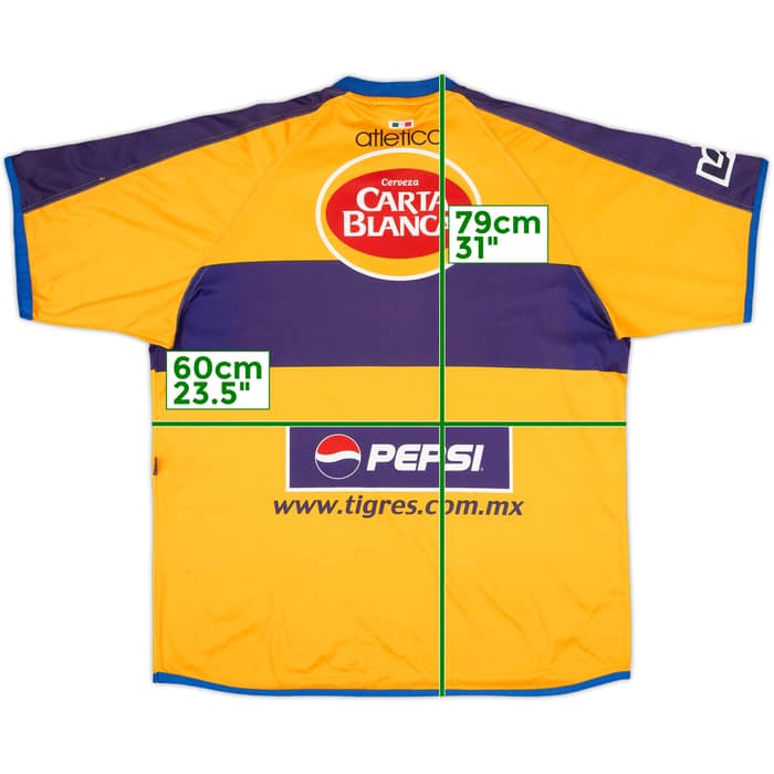 2001-02 Tigres UANL Home Shirt - 8/10 - (XXL)