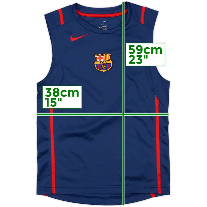 2006-07 Barcelona Nike Training Vest - 8/10 - (M.Boys)
