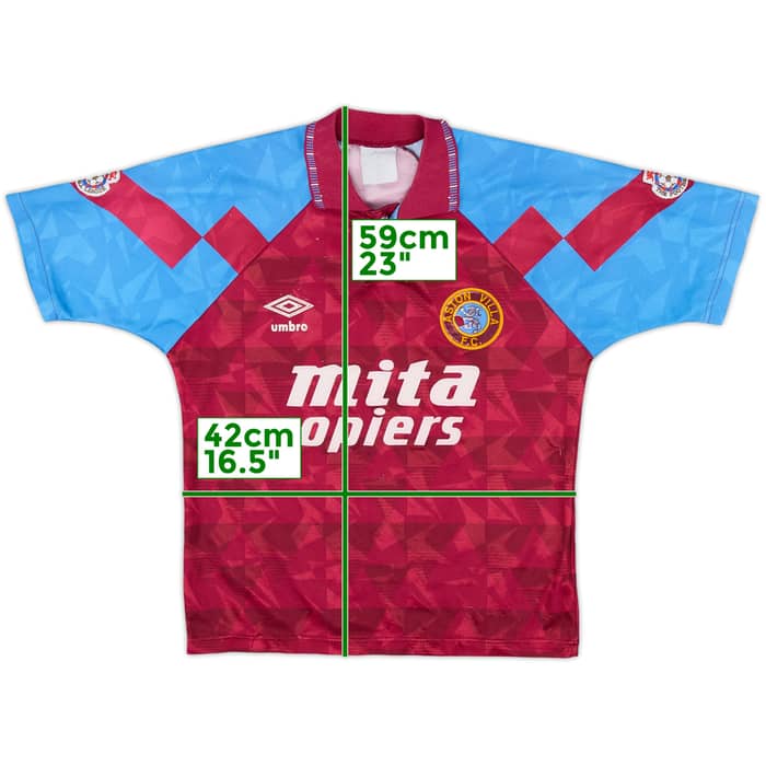 1990-92 Aston Villa Home Shirt - 4/10 - (M.Boys)