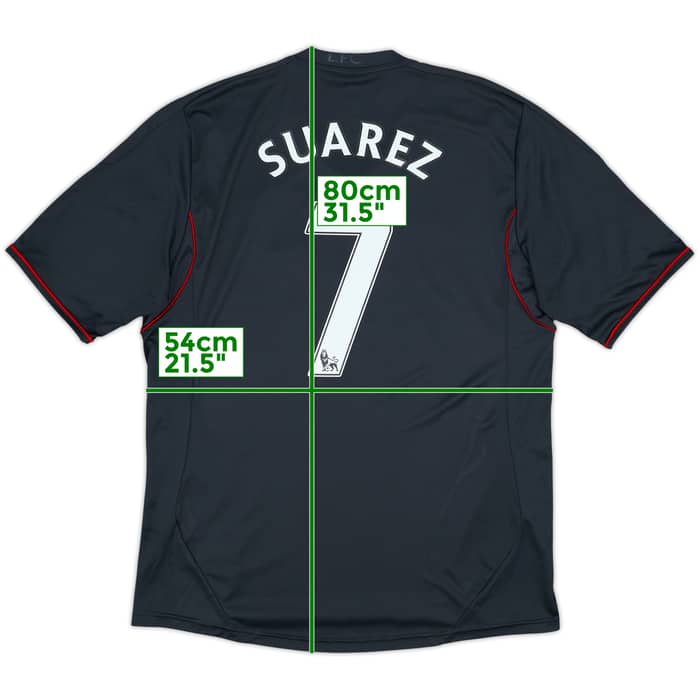 2011-12 Liverpool Away Shirt & Shorts Suarez #7 - 8/10 - (L)