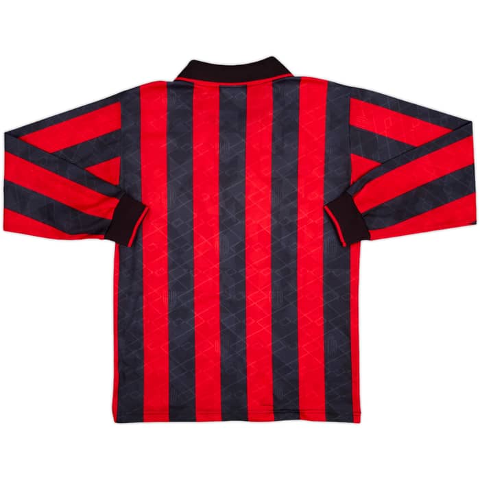 1994-95 AC Milan Home L/S Shirt - 8/10 - (M)