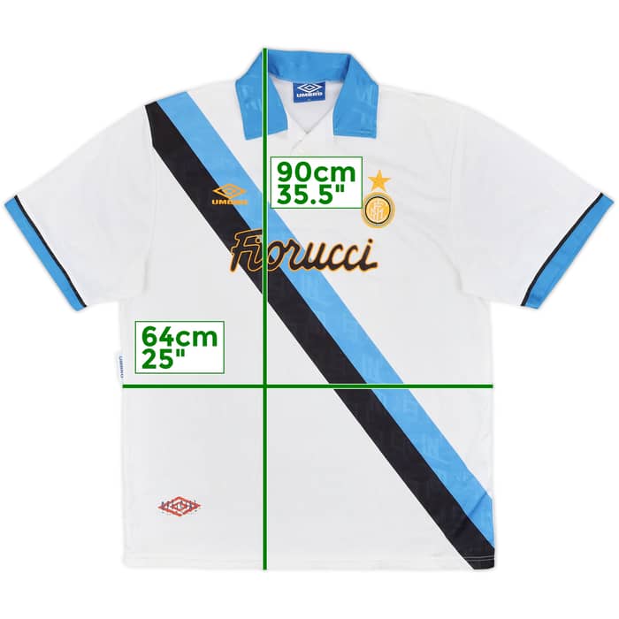 1993-94 Inter Milan Away Shirt - 9/10 - (XL)