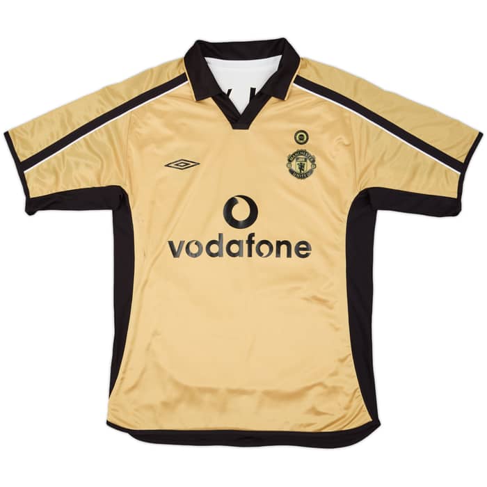 2001-02 Manchester United Centenary Away/Third Shirt Beckham #7 - 8/10 - (L)