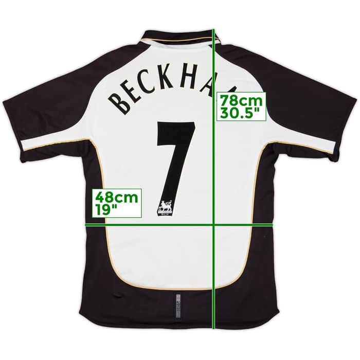 2001-02 Manchester United Centenary Away/Third Shirt Beckham #7 - 8/10 - (L)