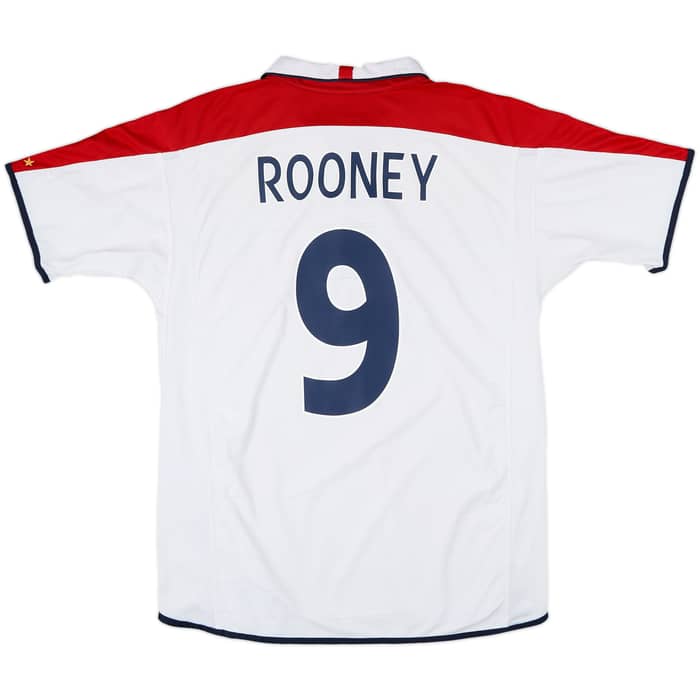 2003-05 England Home Shirt Rooney #9 - 7/10 - (L)