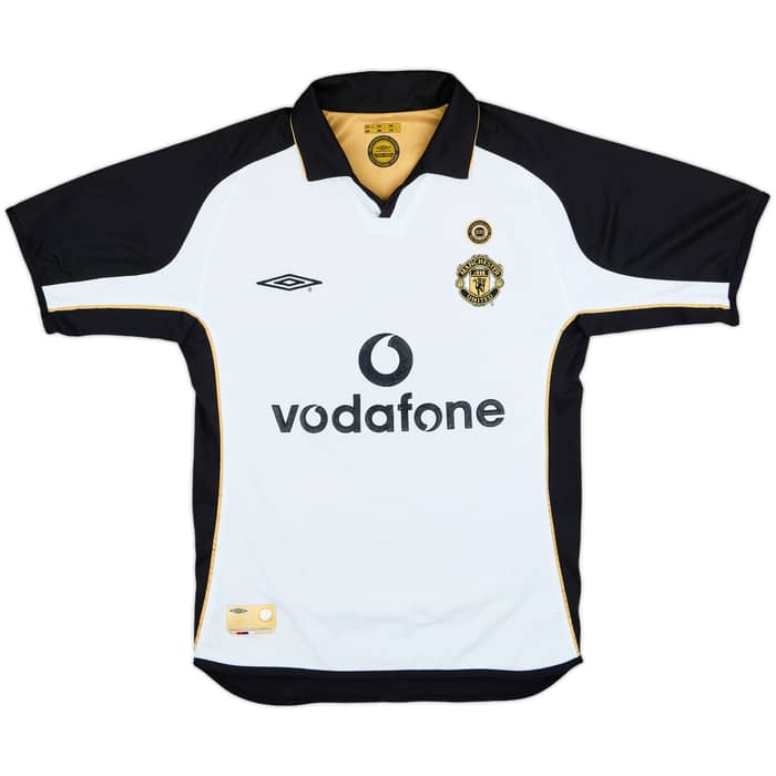 2001-02 Manchester United Centenary Away/Third Shirt Veron #4 - 7/10 - (S)