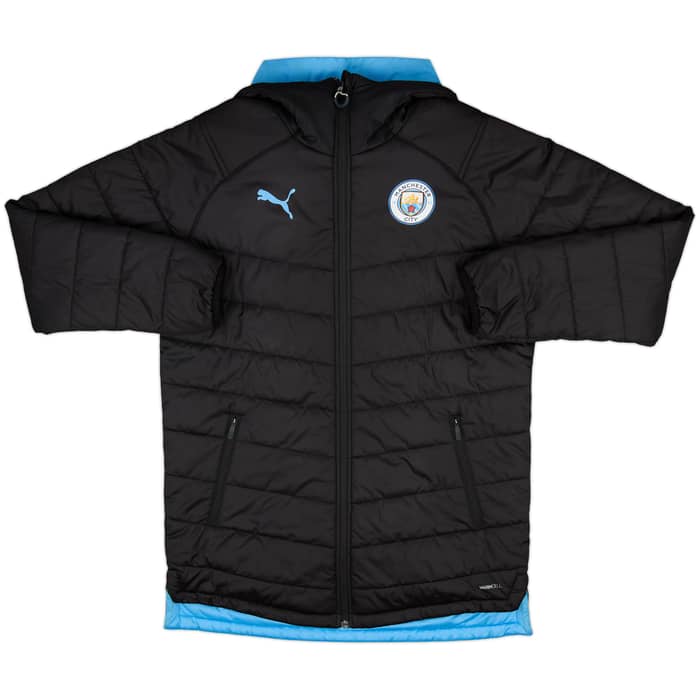 2019-20 Manchester City Puma Reverisble Padded Bench Coat - 10/10 - (S)