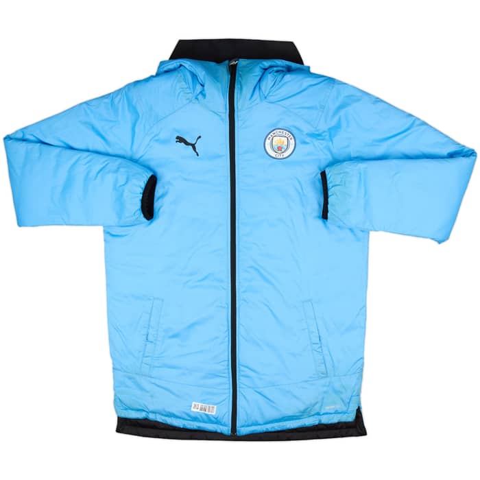 2019-20 Manchester City Puma Reverisble Padded Bench Coat - 10/10 - (S)