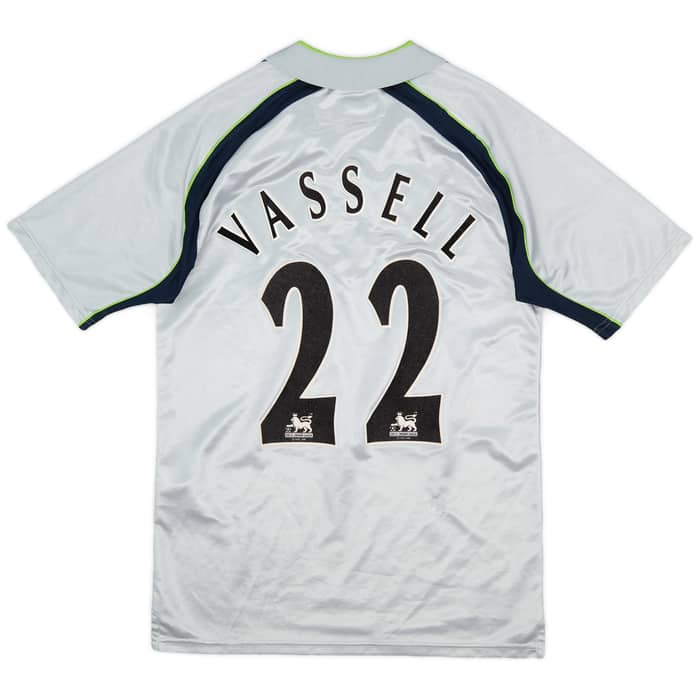 2001-02 Aston Villa Away Shirt Vassell #22 - 7/10 - (Y)