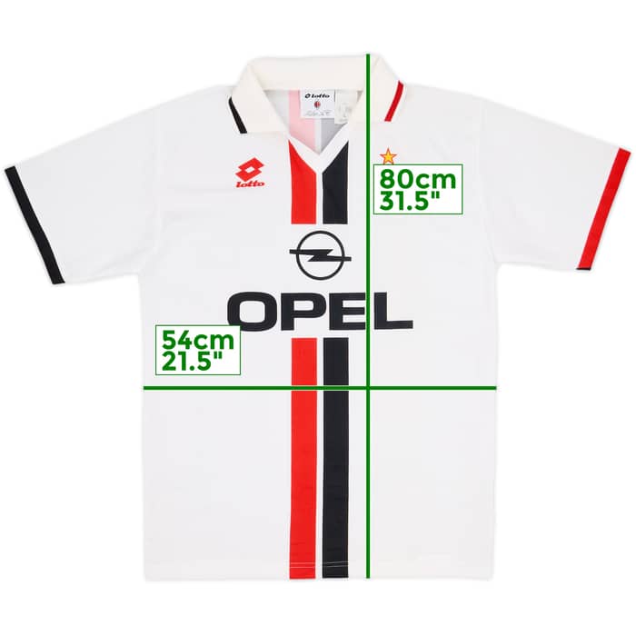 1995-96 AC Milán Camiseta de Visitante - 8/10 - (L)