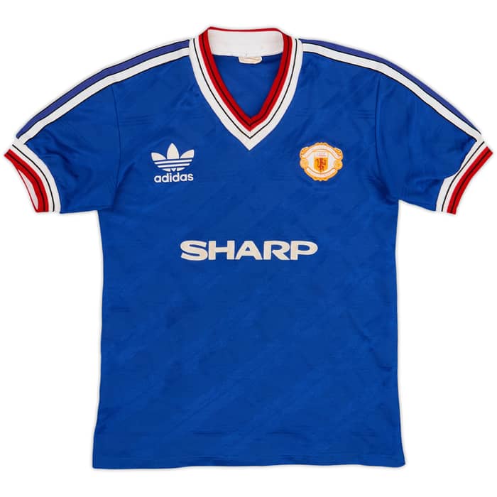Camiseta de la tercera equipación del Manchester United 1986-88 - 7/10 - (Niños L)