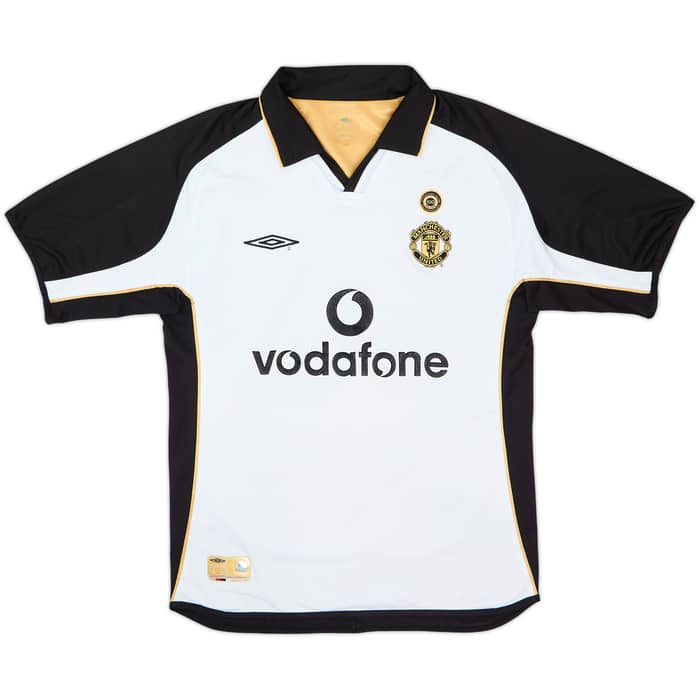 Camiseta de visitante/tercera equipación Centenario del Manchester United 2001-02 Beckham #7 - 5/10 - (L)