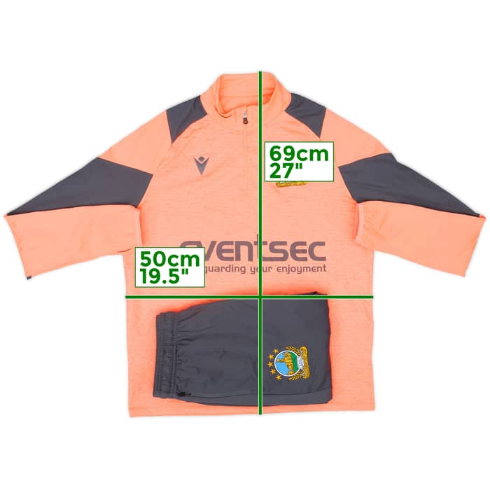 2021-22 Linfield Macron 1/4 Zip Tracksuit - 9/10 - (S)