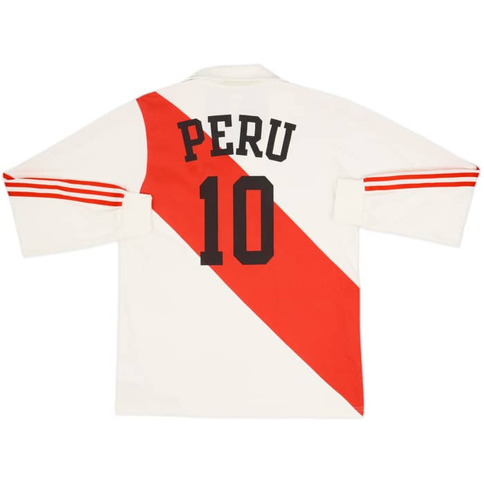 2005 Peru adidas Originals Retro Home L/S Shirt #10 - 8/10 - (S)