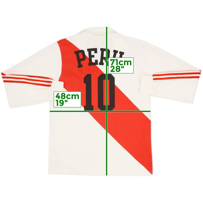 2005 Peru adidas Originals Retro Home L/S Shirt #10 - 8/10 - (S)