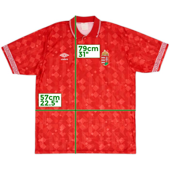 Camiseta de local de Hungary 1990-93 - 8/10 - (L)