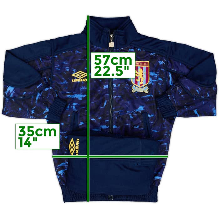 1992-93 Aston Villa Umbro Tracksuit - 8/10 - (S.Boys)