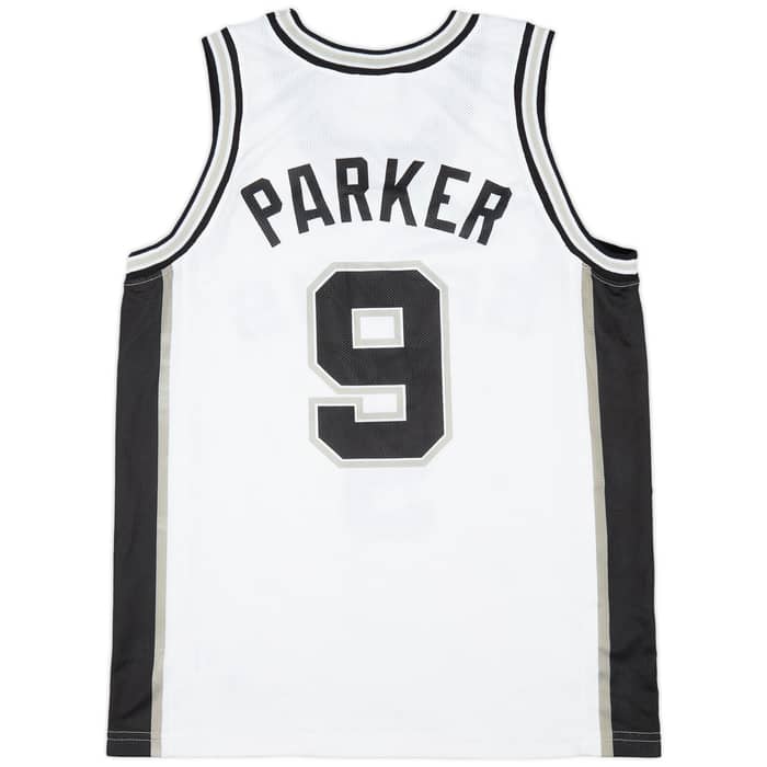 2002-10 San Antonio Spurs Parker #9 Champion Jersey (Home) M