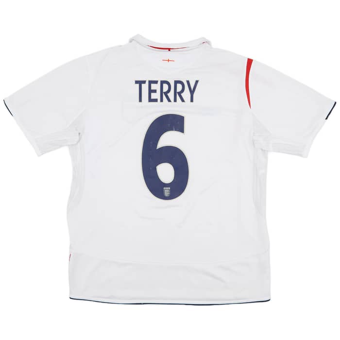 2005-07 England Home Shirt Terry #6 - 5/10 - (XL)