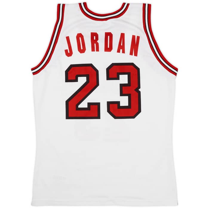 1991-98 Chicago Bulls Jordan #23 Champion Home Jersey - 8/10 - (S)