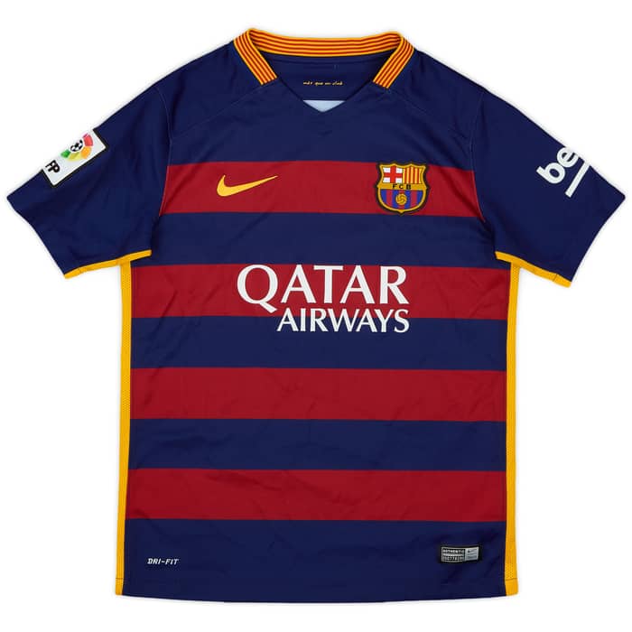 2015-16 Barcelona Home Shirt - 9/10 - (M.Boys)