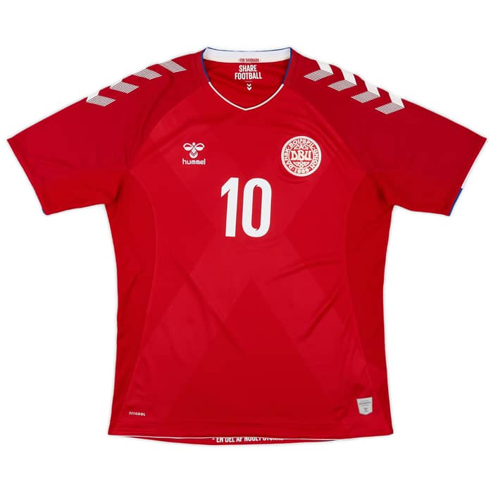 2018-19 Denmark Home Shirt Eriksen #10 - 6/10 - (L)