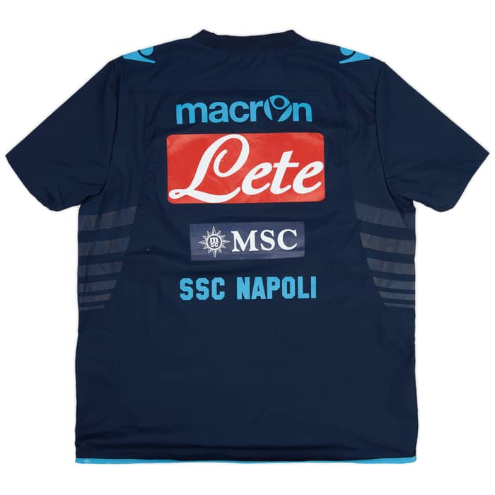 2013-14 Napoli Macron Waterproof Training Shirt - 7/10 - (XXL)