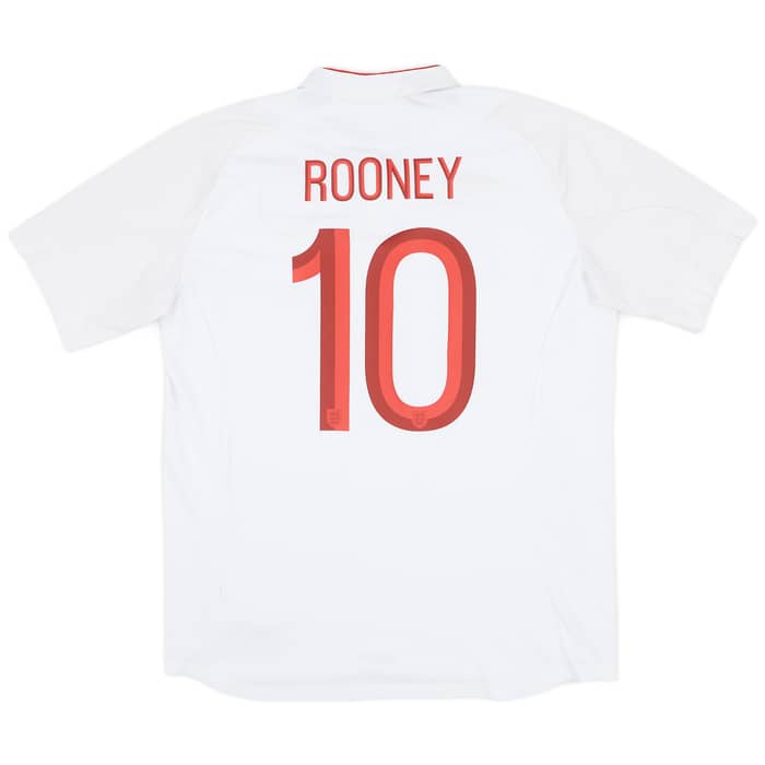 2012-13 England Home Shirt Rooney #10 - 9/10 - (XL)