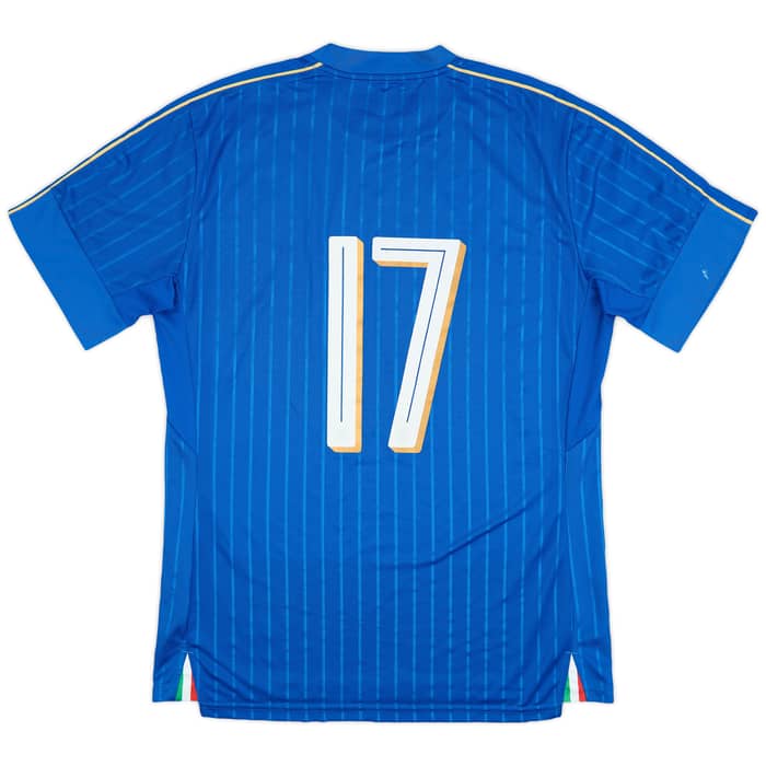 2016-17 Italy Player Issue Home Shirt #17 - 9/10 - (L)