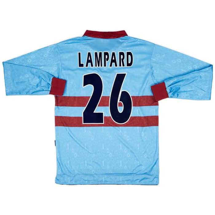 1995-97 West ham Centenary Away L/S Shirt Lampard #26 - 7/10 - (M)