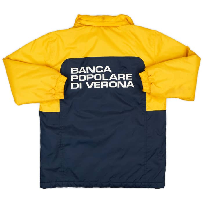 2005-06 Chievo Verona Lotto Padded Hooded Bench Coat - 4/10 - (M.Boys)