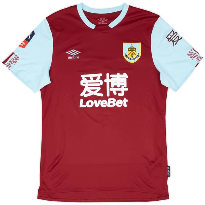 2019-20 Burnley Match Issue FA Cup Home Shirt Drinkwater #8