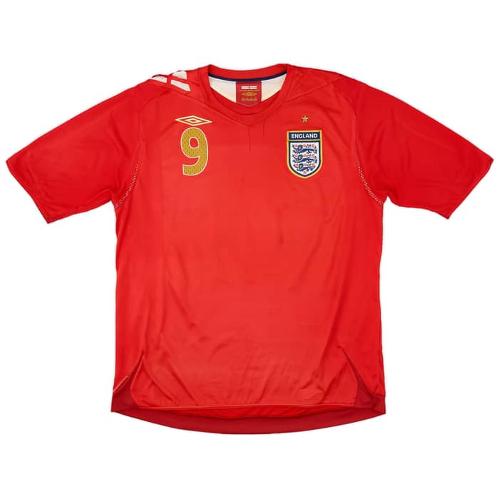 2006-08 England Away Shirt Rooney #9 - 6/10 - (XL)