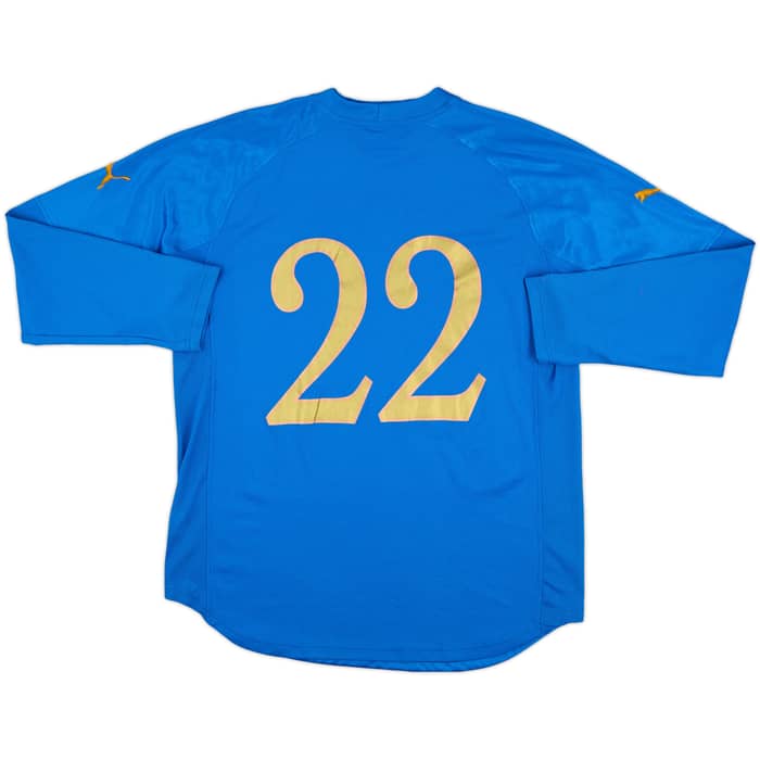 2004-06 Italy Match Issue Home L/S Shirt #22