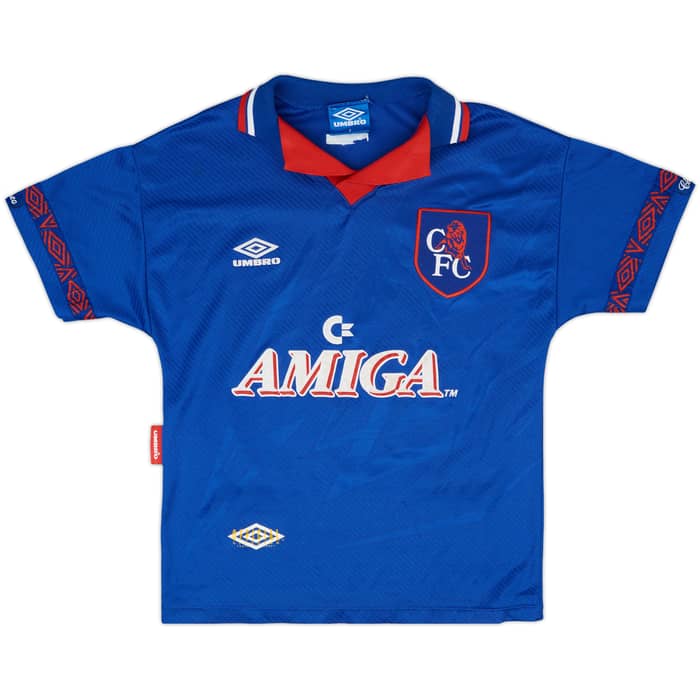 1993-94 Chelsea Home Shirt Hoddle #20 - 7/10 - (S)