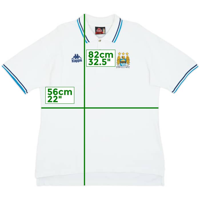 1998-99 Manchester City Kappa Polo Shirt - 8/10 - (XL)