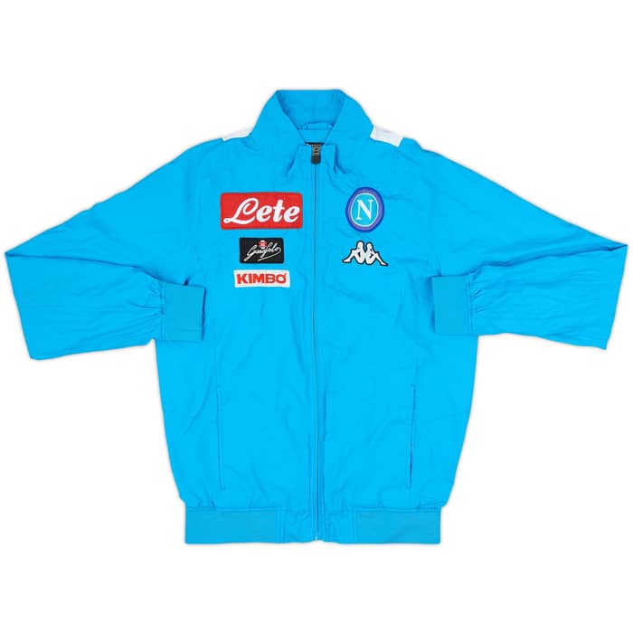 2017-18 Napoli Kappa Tracksuit - 9/10 - (S)