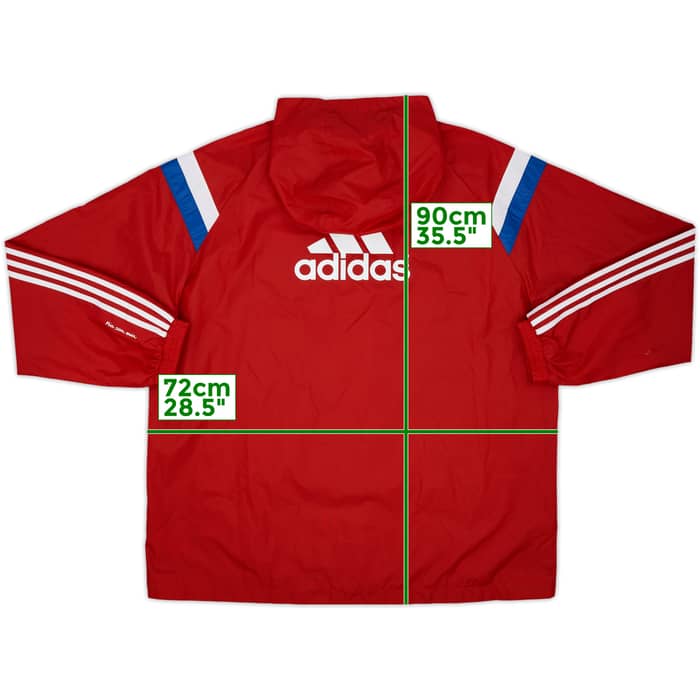 2014-15 Bayern Munich adidas Hooded Rain Jacket (XXL)