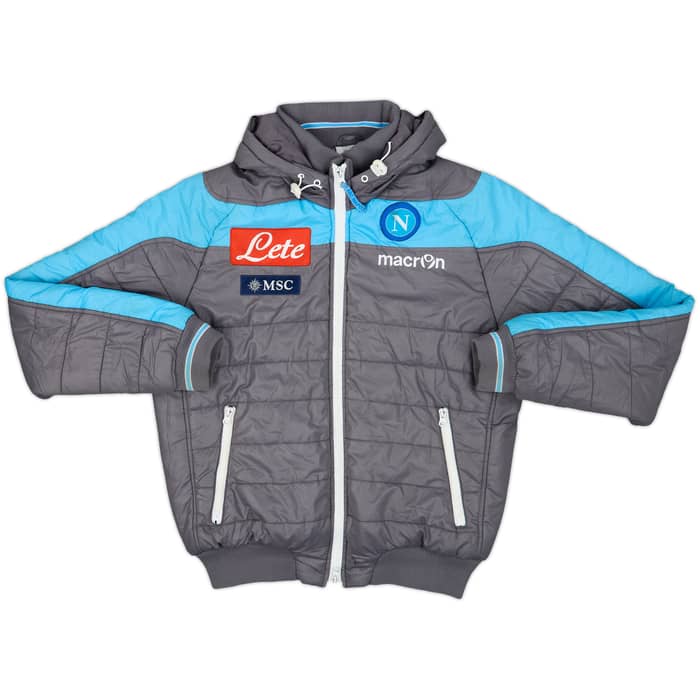 2014-15 Napoli Macron Padded Bench Coat - 6/10 - (L)